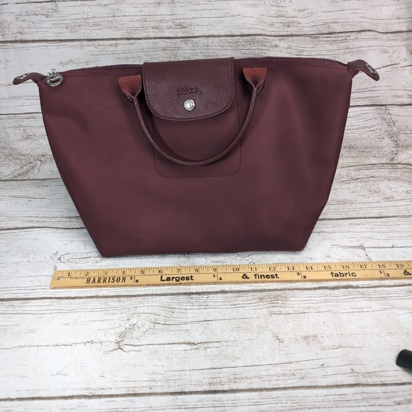 Longchamp Burgundy Le Pilage Tote Bag - Picture 2 of 15